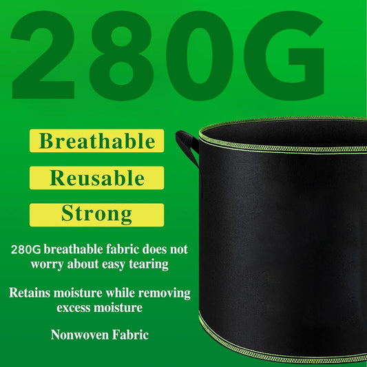 Fabric Grow Bags | Breathable Plant Growing Pots | RootGrowGardenBags