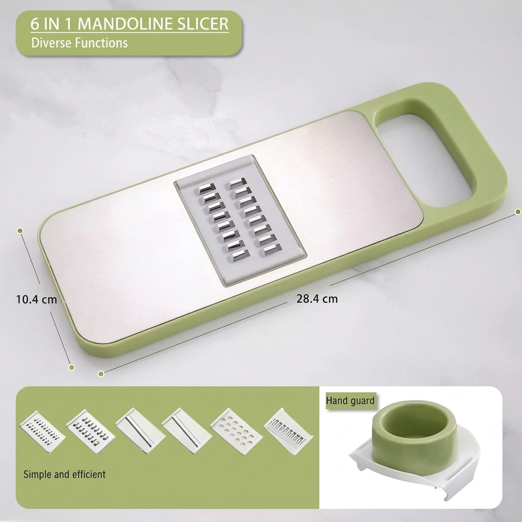 Vegetable Chopper Slicer | 6-Blade Kitchen Cutter Tool | SlicePro