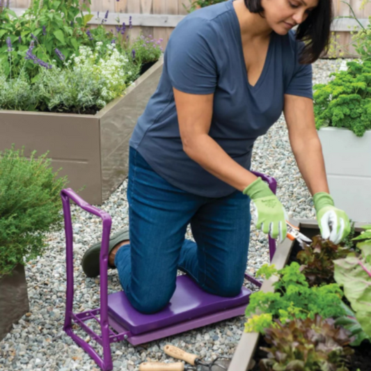 Garden Kneeler Bench | Foldable Padded Gardening Seat | DeepSeat