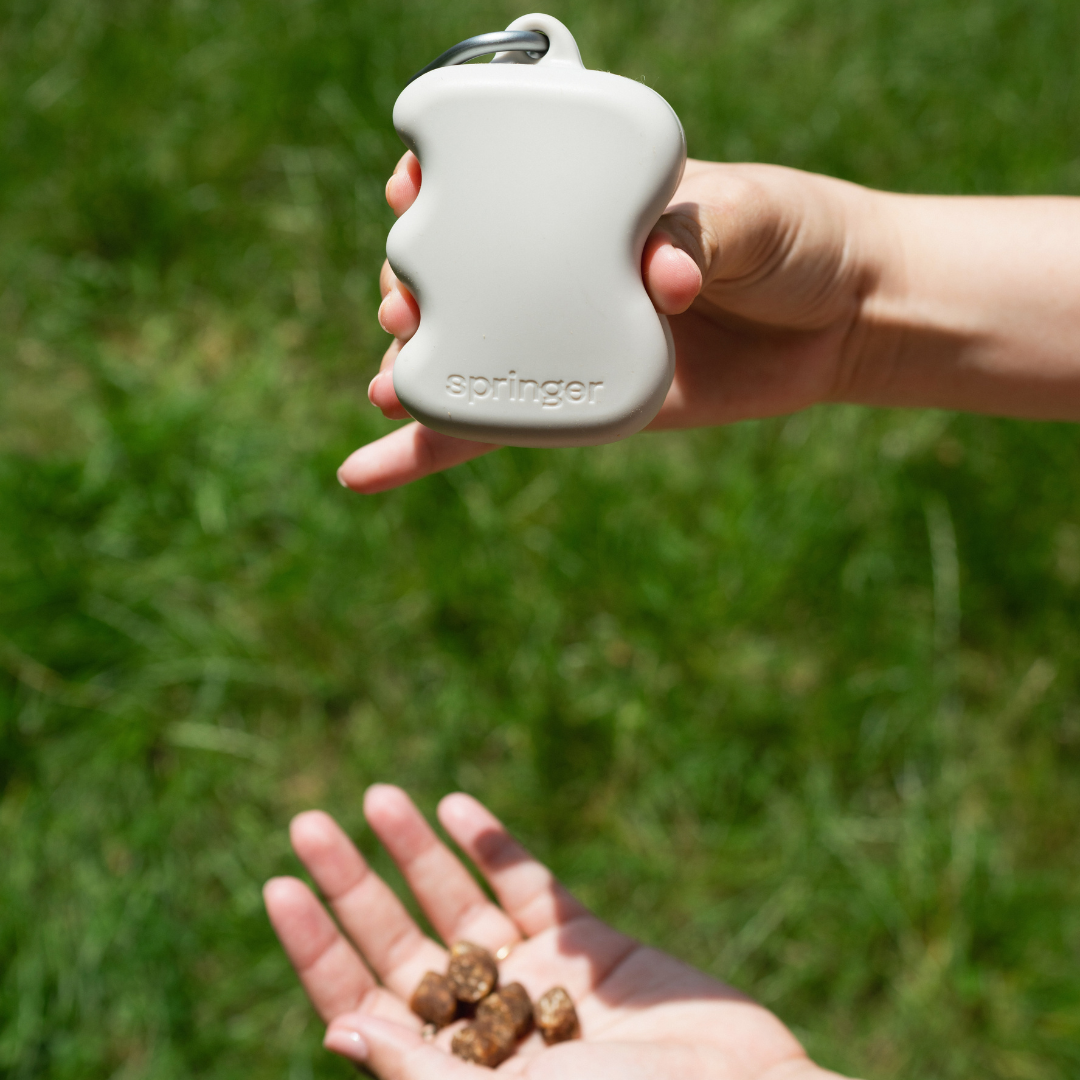 PawPop Treat Dispenser | Portable Silicone Dog Reward Pouch | PawPop