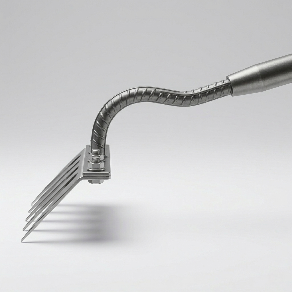 Garden Weeding Rake | Heavy Duty Carbon Steel Weed Puller | BeeHo