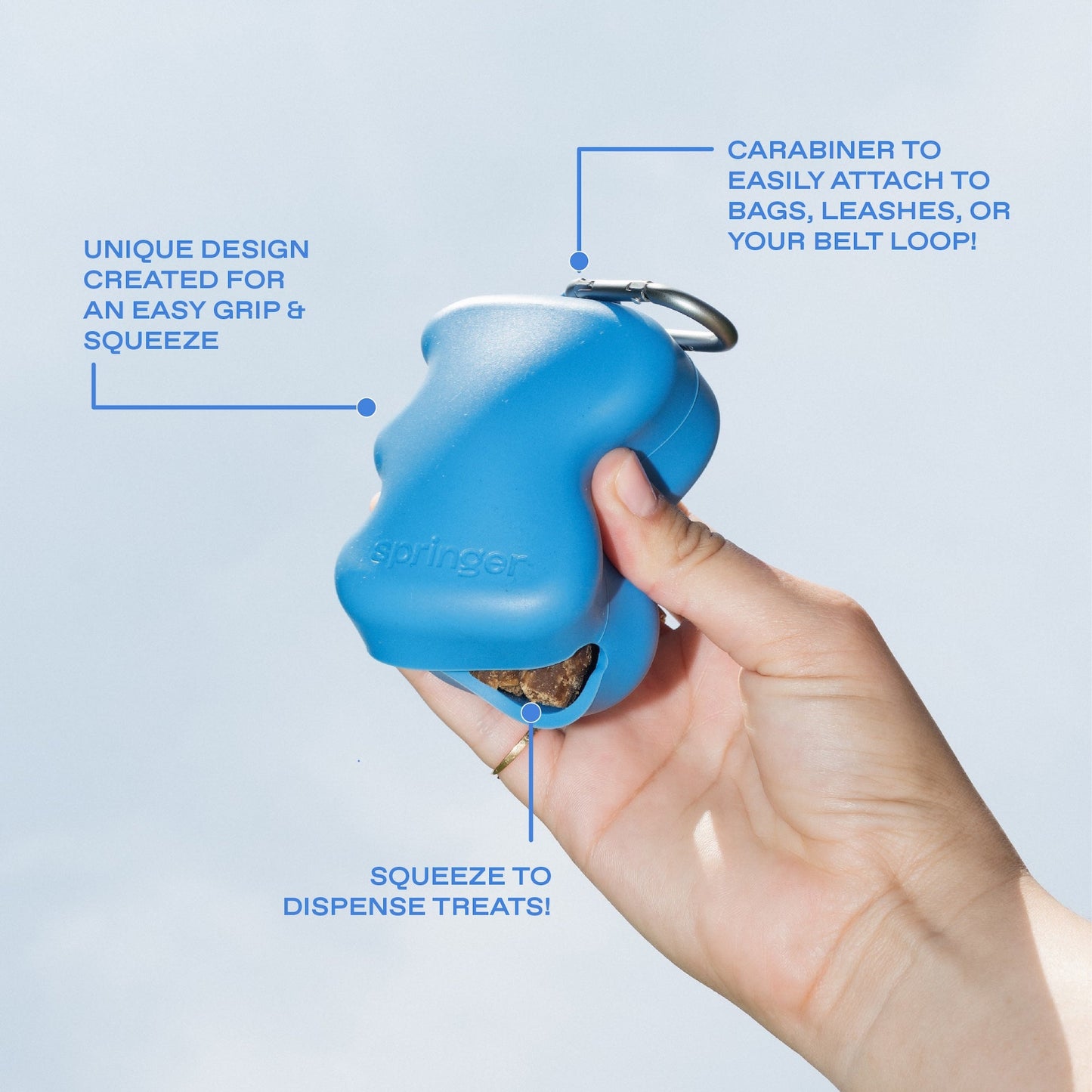 PawPop Treat Dispenser | Portable Silicone Dog Reward Pouch | PawPop