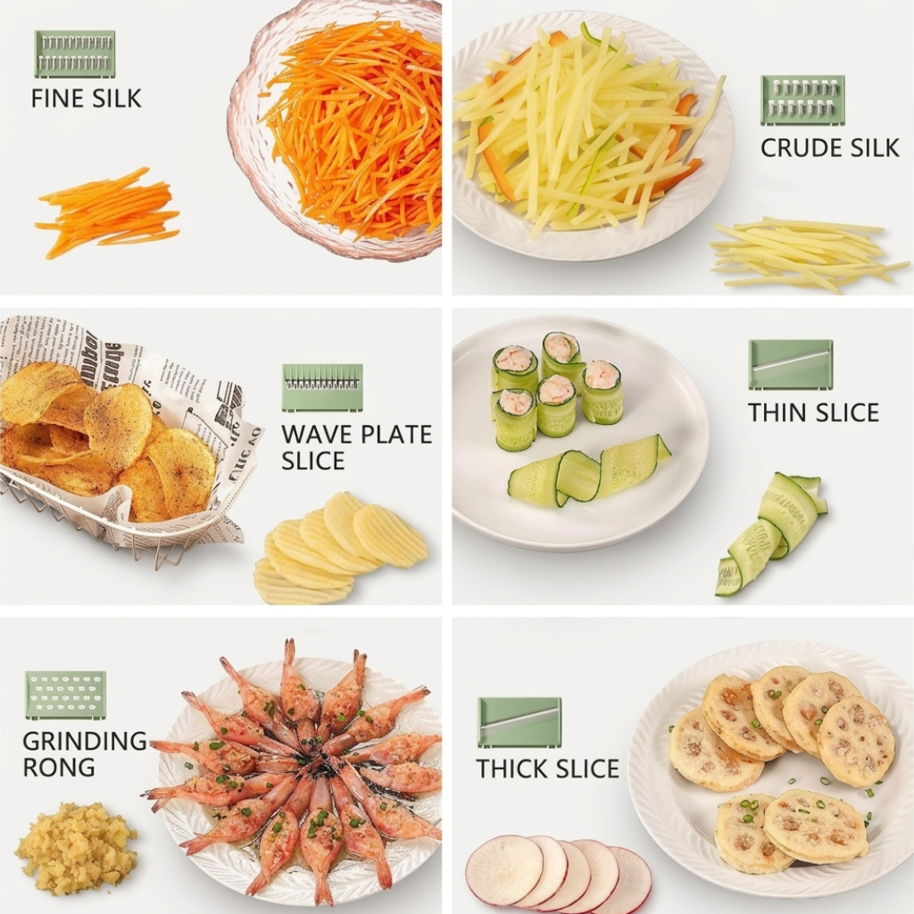 Vegetable Chopper Slicer | 6-Blade Kitchen Cutter Tool | SlicePro