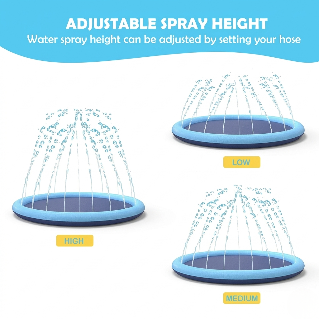 Dog Splash Pad | Outdoor Sprinkler Pool For Pets | WaPool