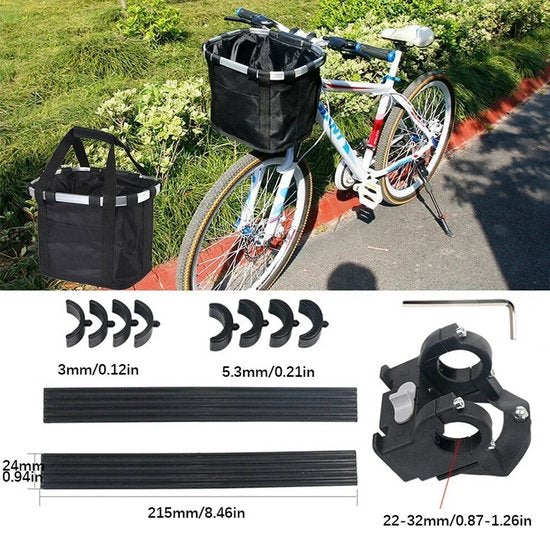 Dog Bike Basket | Detachable Handlebar Pet Carrier | RidePaw