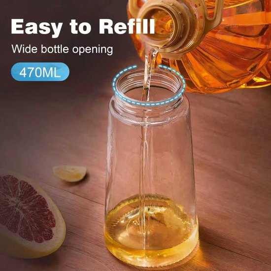 Olive Oil Sprayer Bottle | Refillable Glass Oil Dispenser | Mistiva