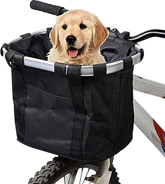Dog Bike Basket | Detachable Handlebar Pet Carrier | RidePaw