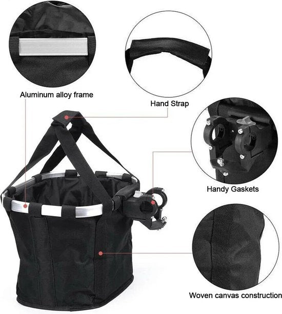 Dog Bike Basket | Detachable Handlebar Pet Carrier | RidePaw