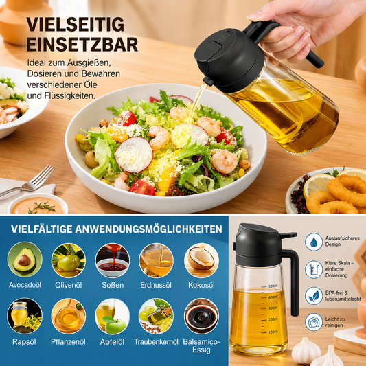 Olive Oil Sprayer Bottle | Refillable Glass Oil Dispenser | Mistiva