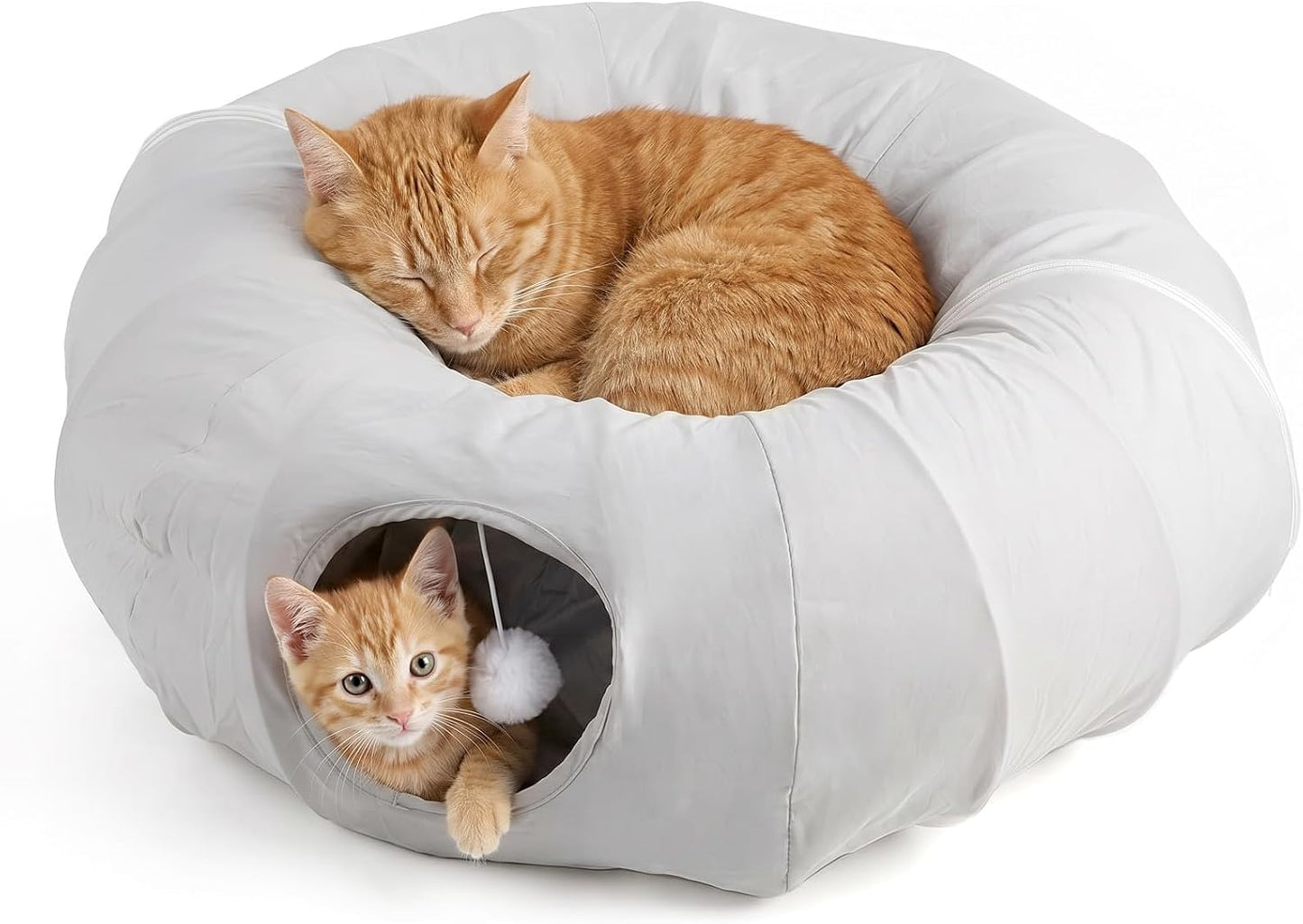 Foldable Cat Tunnel | Interactive Indoor Play Tube | PouncePop