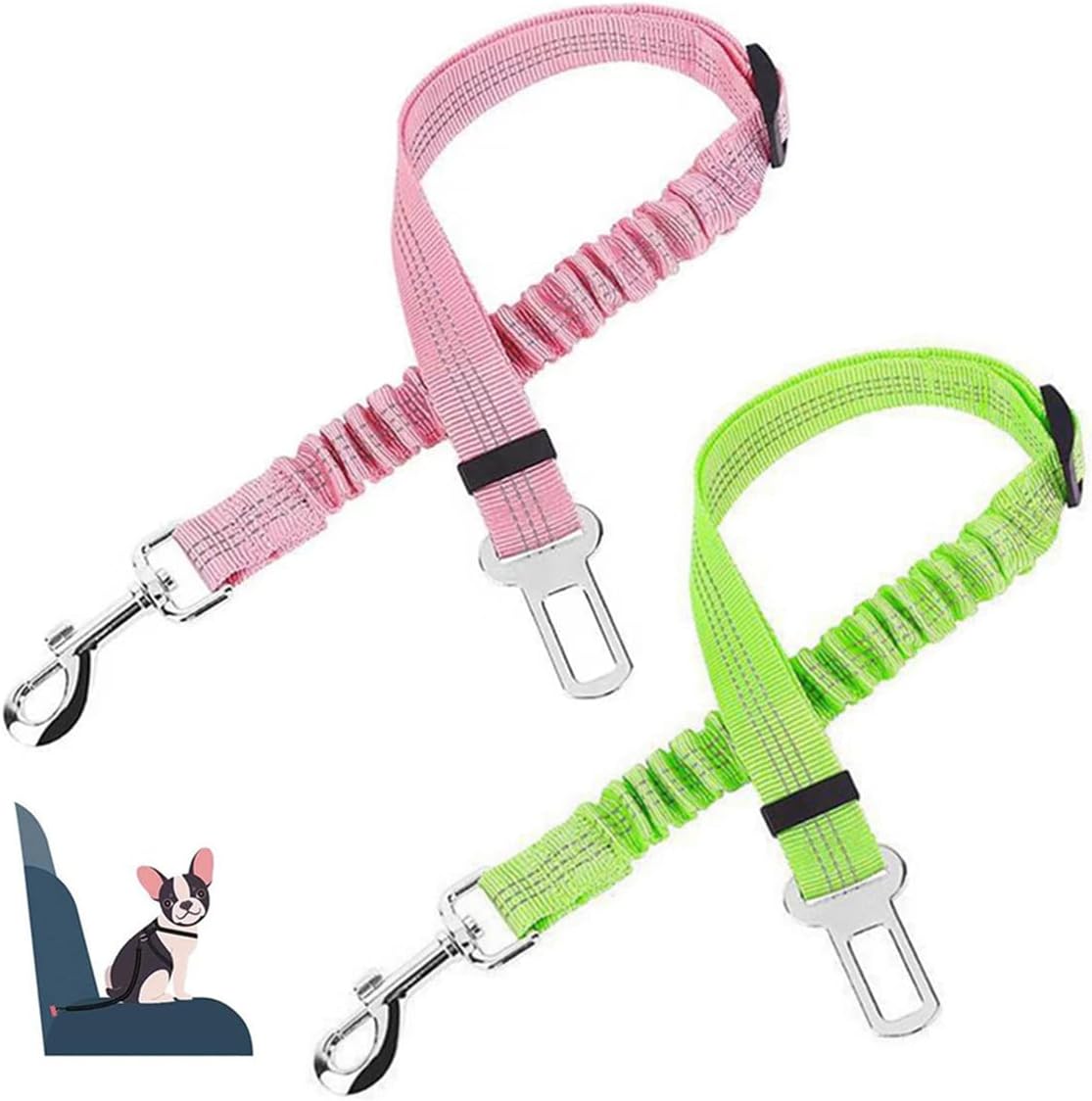 Dog Car Seat Belt | Adjustable Reflective Pet Safety Strap | PupLink