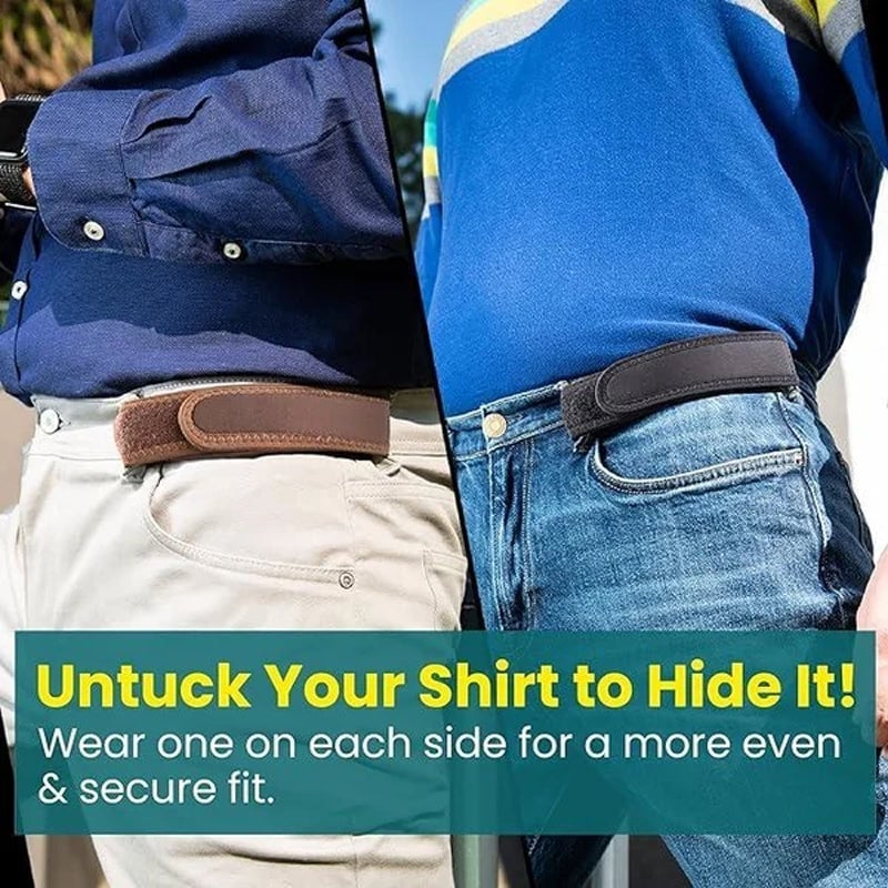 No Buckle Belt | Comfortable Elastic Waist Belt | FlexFit