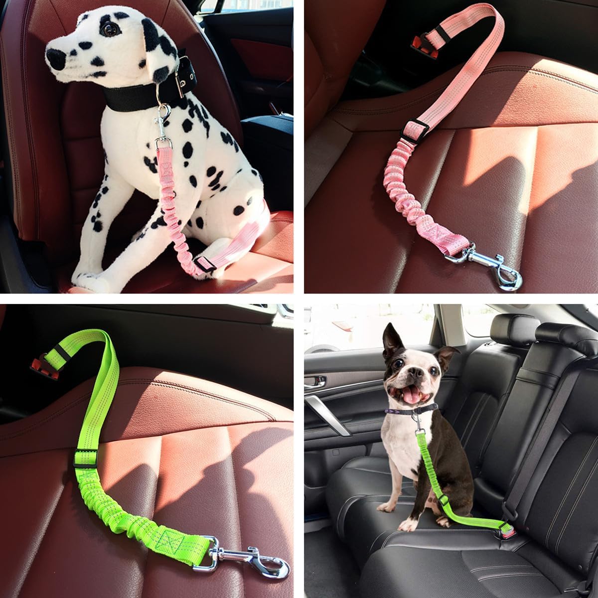 Dog Car Seat Belt | Adjustable Reflective Pet Safety Strap | PupLink