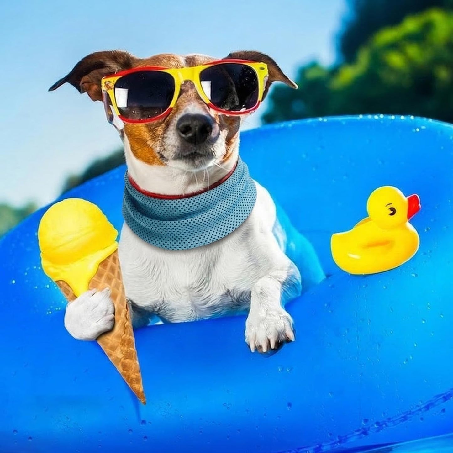 Dog Cooling Bandana | Breathable Summer Neck Scarf | ChillPup