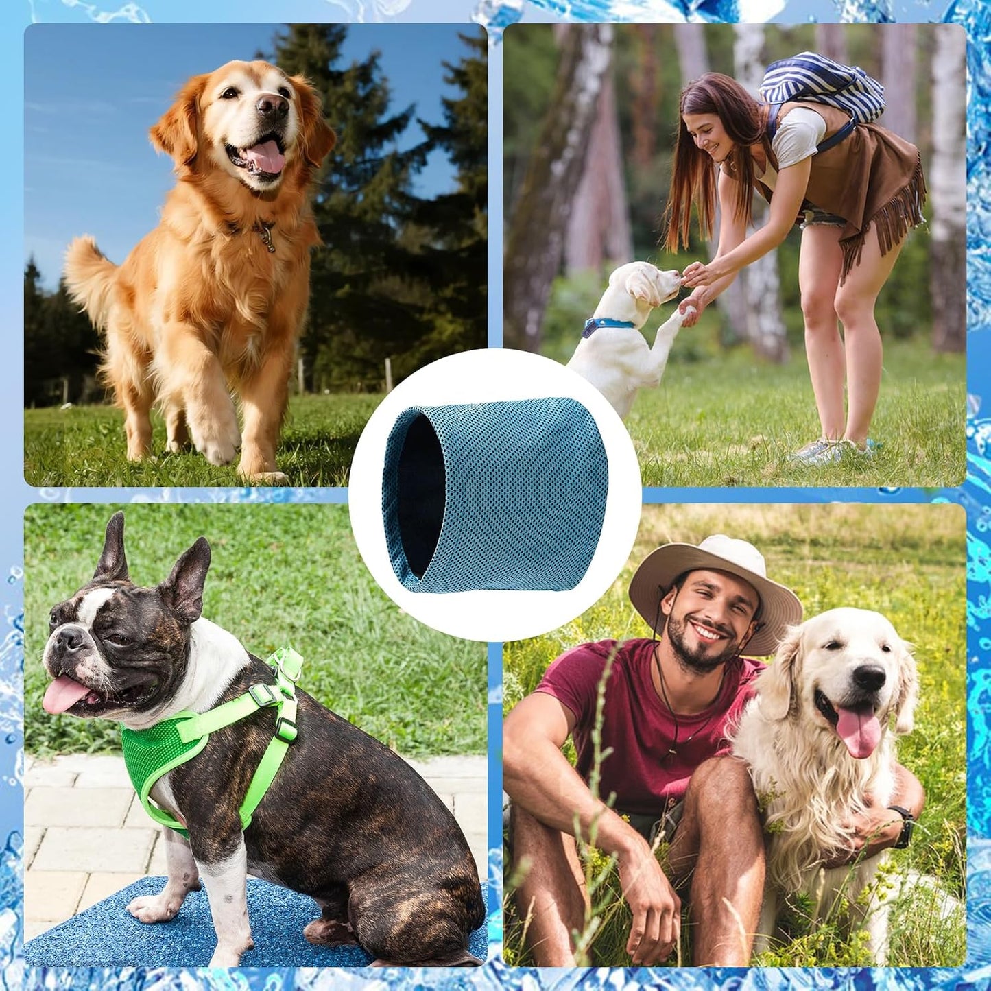 Dog Cooling Bandana | Breathable Summer Neck Scarf | ChillPup