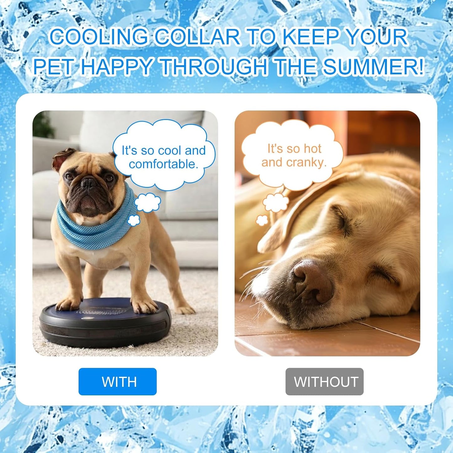 Dog Cooling Bandana | Breathable Summer Neck Scarf | ChillPup