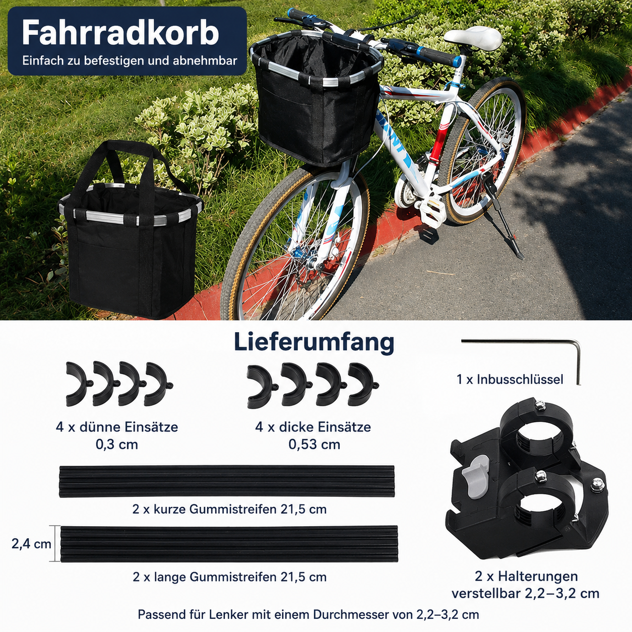 Dog Bike Basket | Detachable Handlebar Pet Carrier | RidePaw