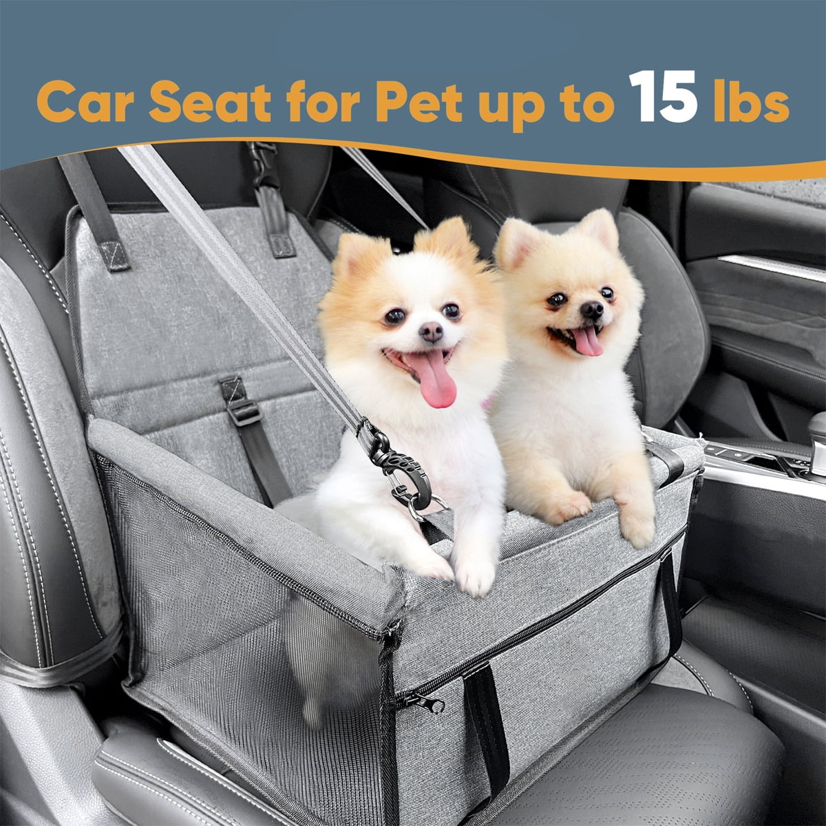 Pet Car Seat Carrier | Foldable Travel Booster Bed | RideNest