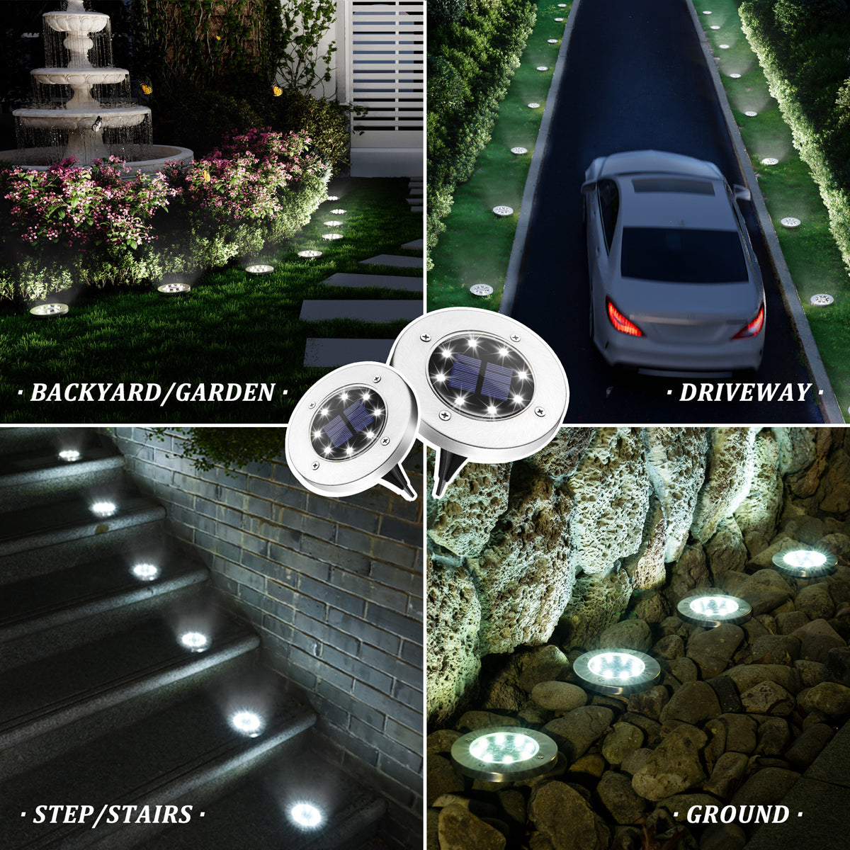 Solar Ground Lights | Waterproof Outdoor Pathway Lighting | SolLights