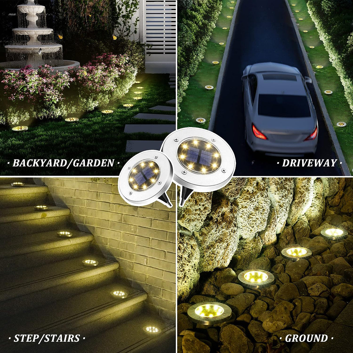 Solar Ground Lights | Waterproof Outdoor Pathway Lighting | SolLights