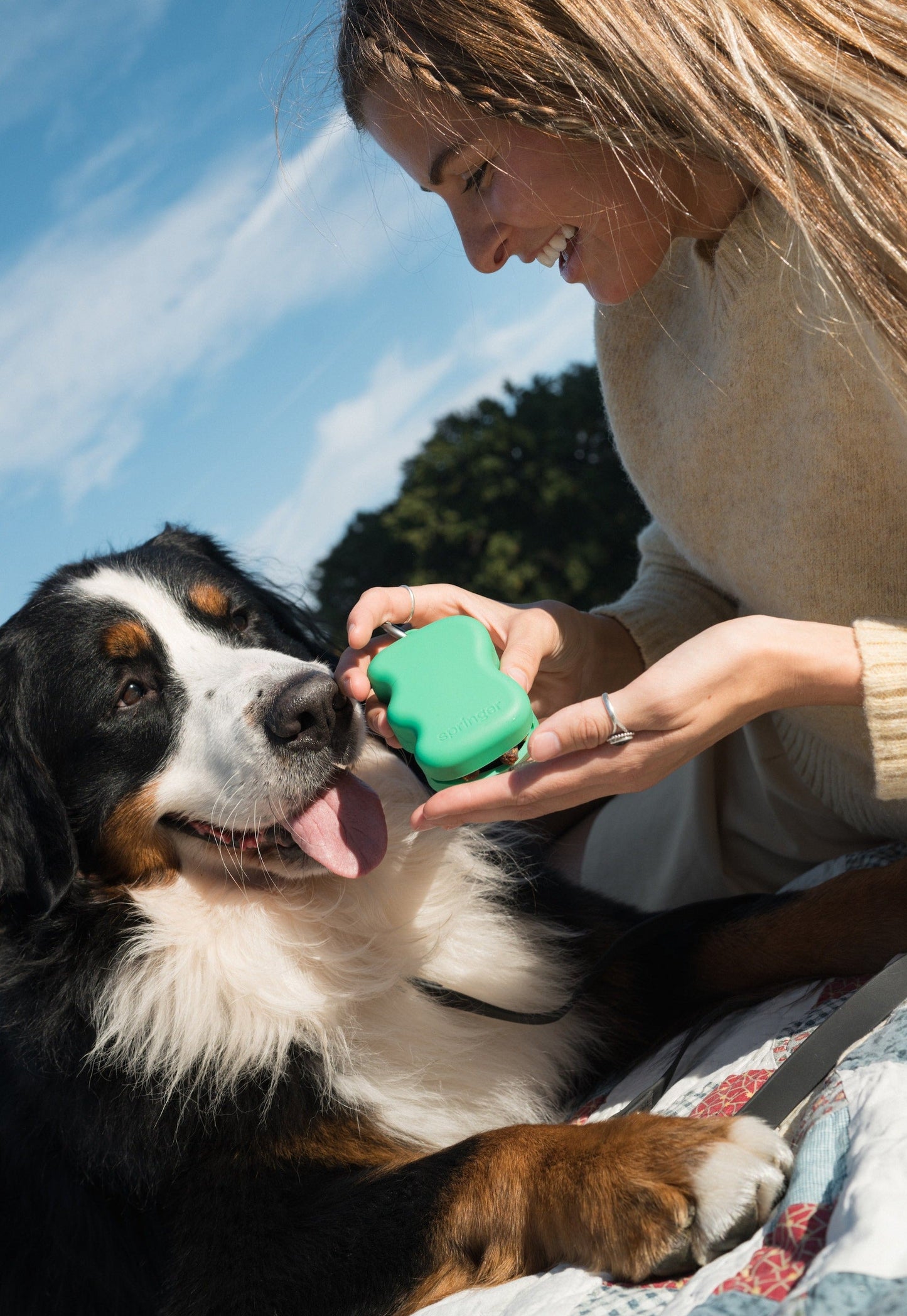 PawPop Treat Dispenser | Portable Silicone Dog Reward Pouch | PawPop