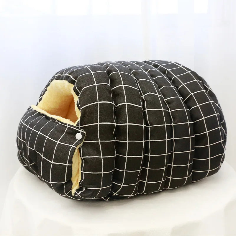 Cat Sleeping Bag Bed | Cozy Burrow Tunnel Pet Bed | SnuggleNest