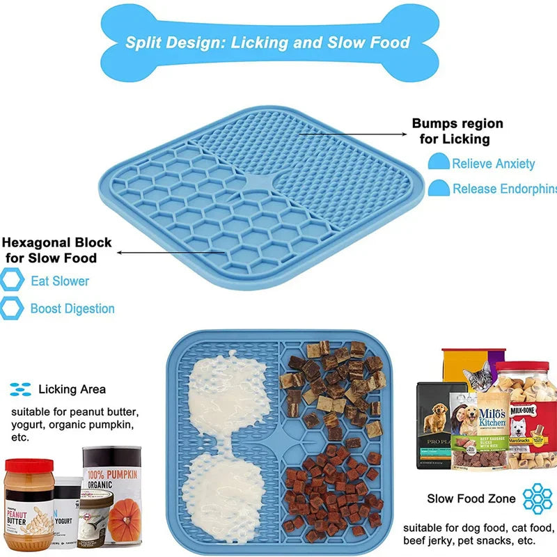Dog Lick Mat | Slow Feeding Enrichment Mat | LickiPaw