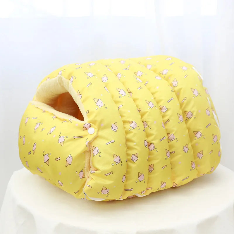 Cat Sleeping Bag Bed | Cozy Burrow Tunnel Pet Bed | SnuggleNest