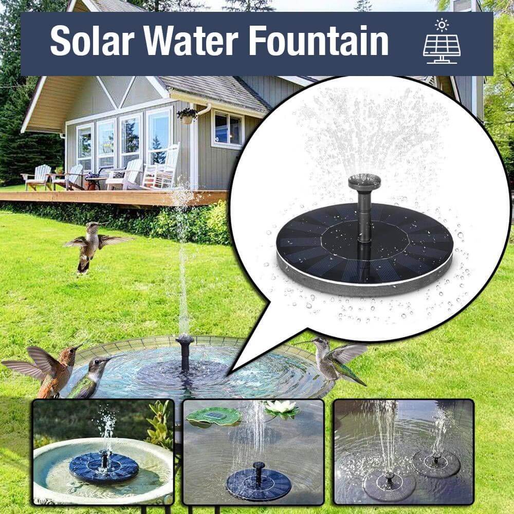 Solar Water Fountain | Floating Solar Bird Bath Fountain | SolarSplash