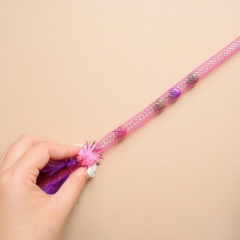 Cat Teaser Toy | Elastic Chew Rope For Active Play | PurrFlex