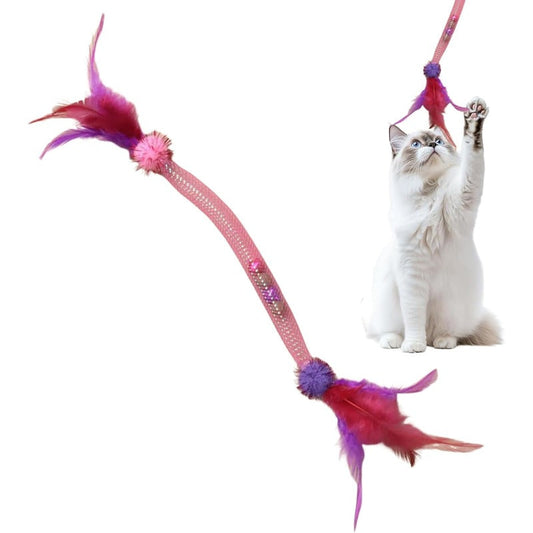 Cat Teaser Toy | Elastic Chew Rope For Active Play | PurrFlex