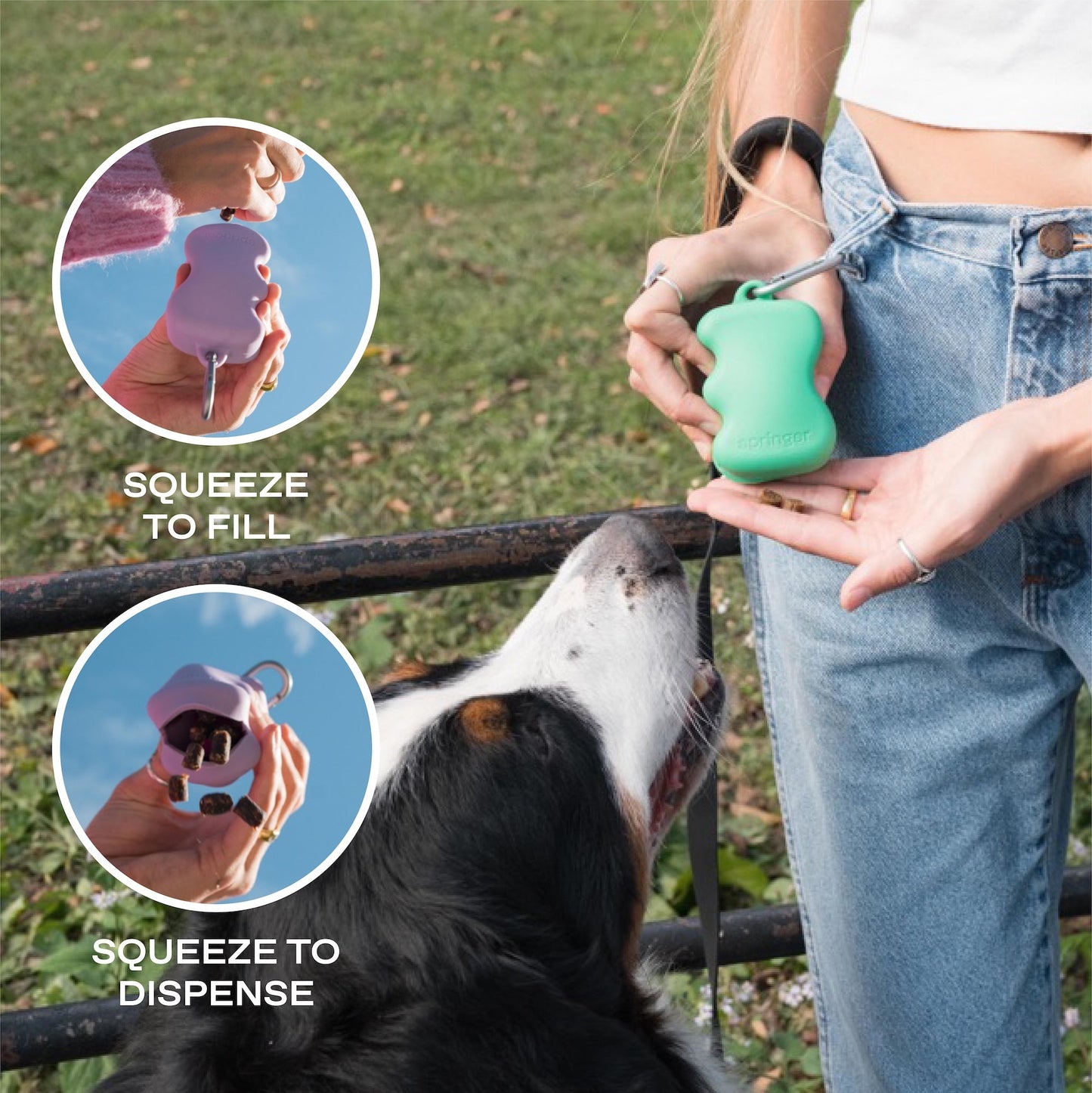 PawPop Treat Dispenser | Portable Silicone Dog Reward Pouch | PawPop