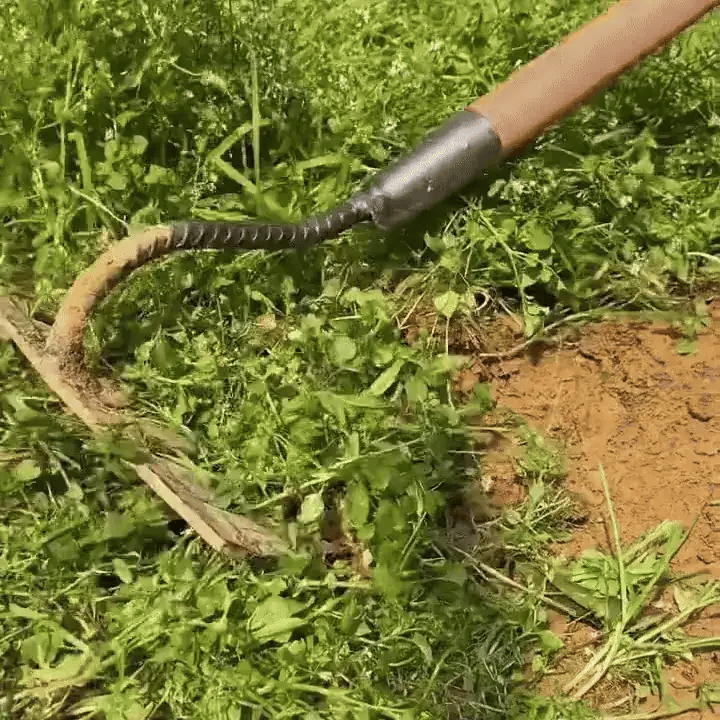 Garden Weeding Rake | Heavy Duty Carbon Steel Weed Puller | BeeHo