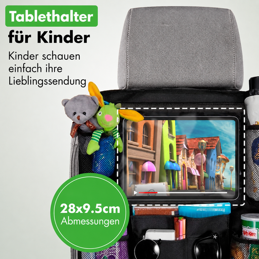 Car Seat Organizer | Backseat Storage With Tablet Holder | SeatNest