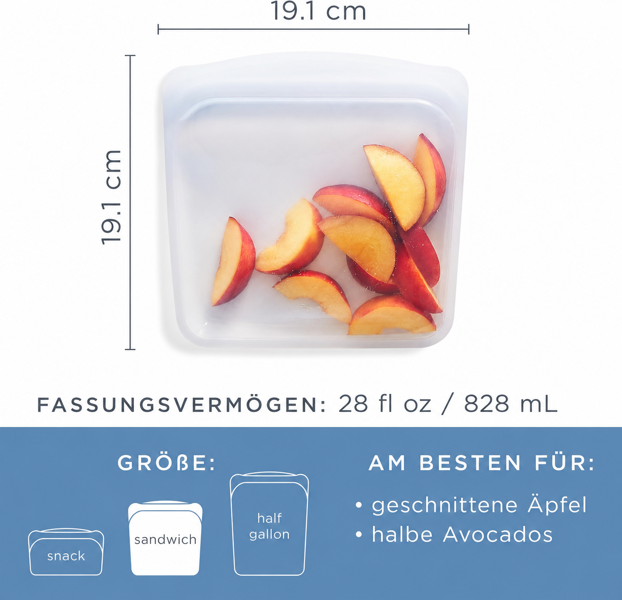 Reusable Silicone Food Bag | Leak-Resistant Kitchen Storage Pouch | FreshSeal