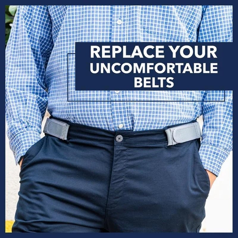 No Buckle Belt | Comfortable Elastic Waist Belt | FlexFit