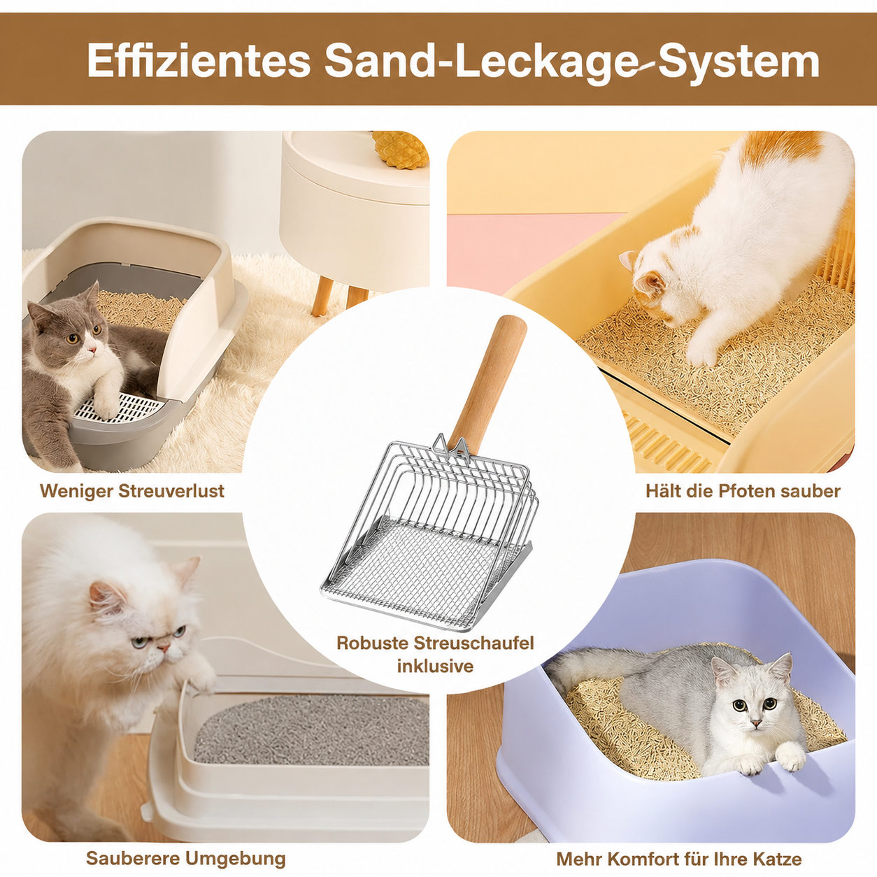 Cat Litter Scoop | Dual Layer Sifting Scooper | CleanPaws