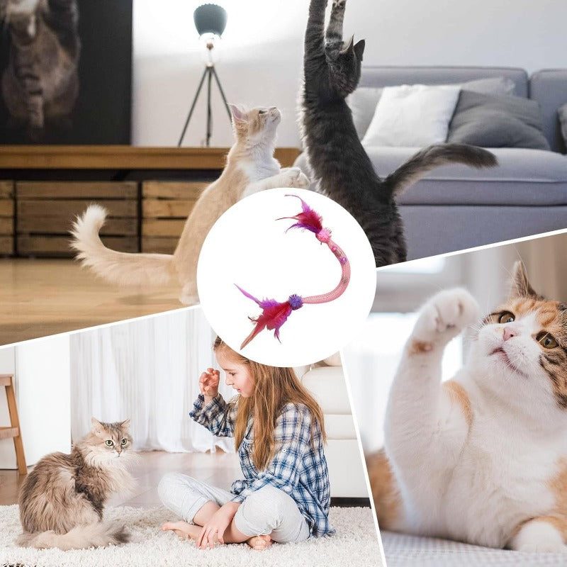 Cat Teaser Toy | Elastic Chew Rope For Active Play | PurrFlex