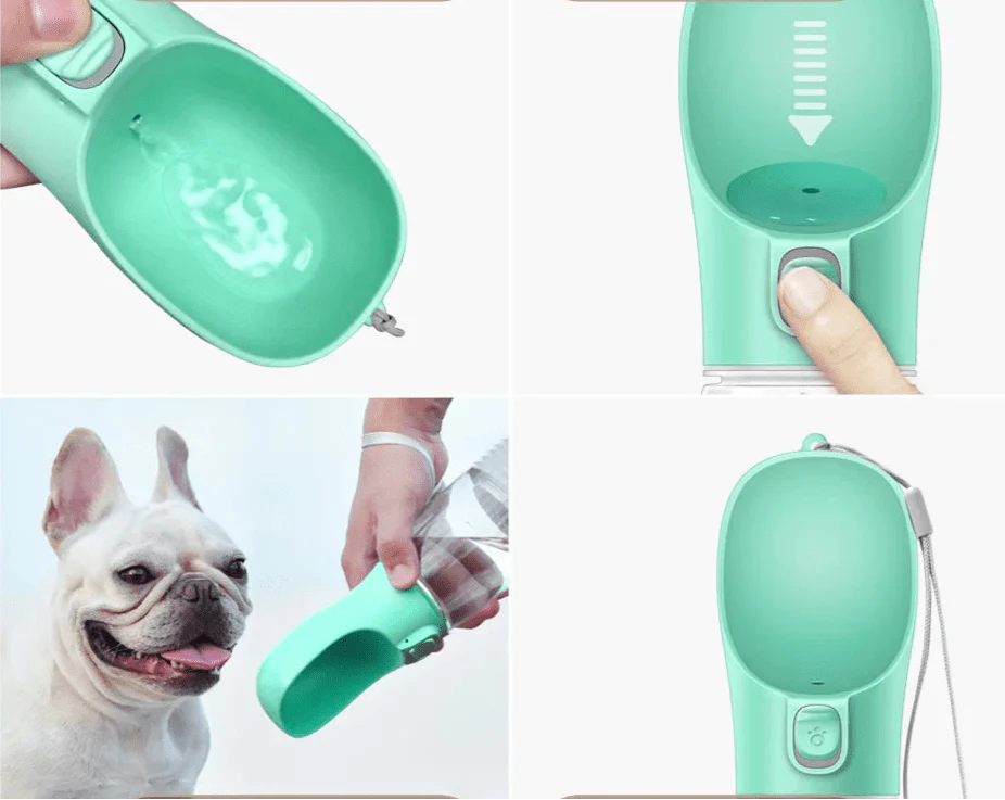Portable Dog Water Bottle | Leak-Resistant Travel Drinking Bowl | AquaPup
