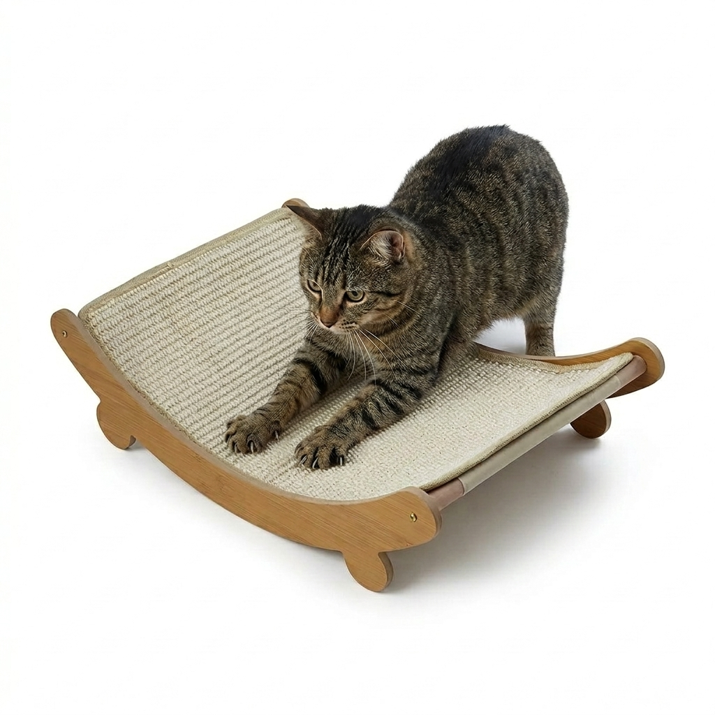 Cat Scratching Board | Curved Cardboard Cat Scratcher | PurrCurve